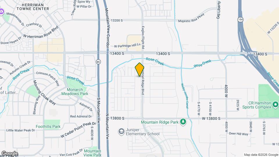 13554 S Watts Ln Mapa y Detalles de la Ubicación