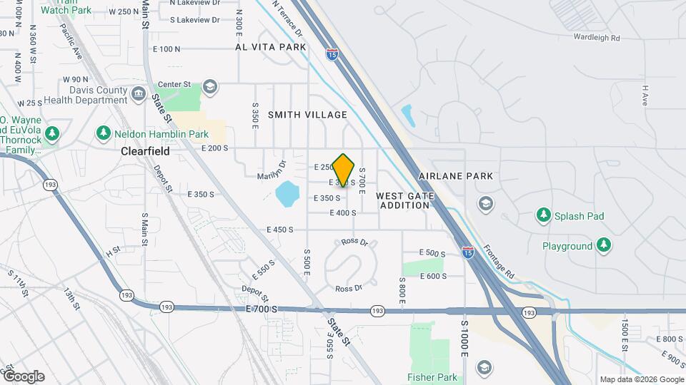 326 S 600 E, Unit U Map and Location Details