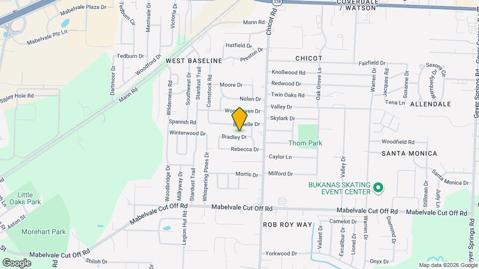 7720 Bradley Dr Map and Location Details