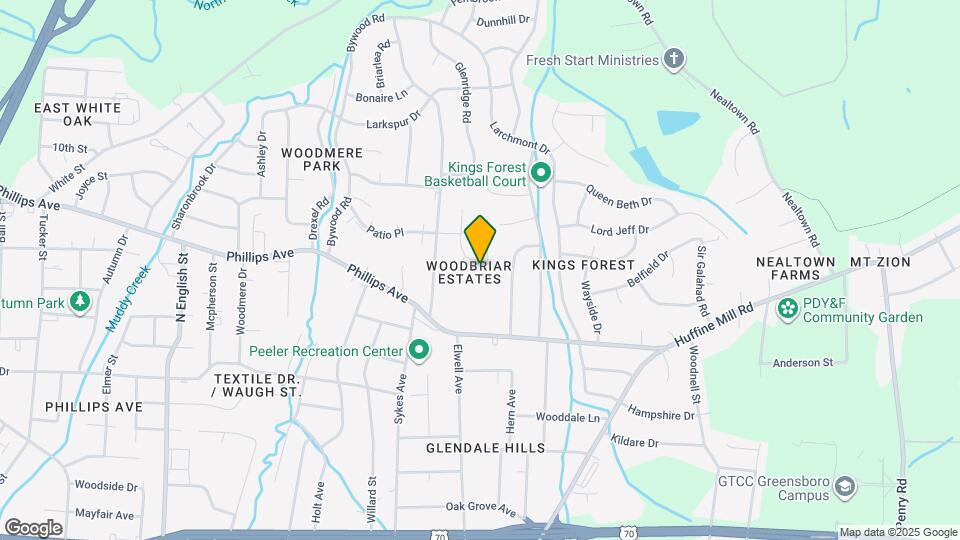 1205 Westhampton Dr Map and Location Details