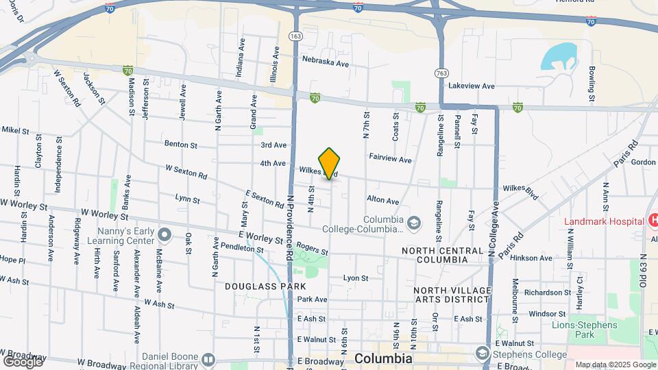 803 Washington Ave Map and Location Details