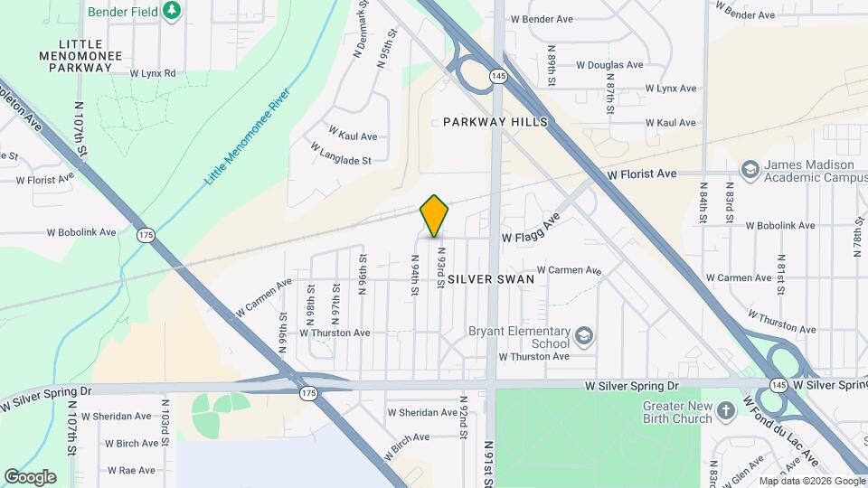 5857-5859 N 93rd St Map and Location Details