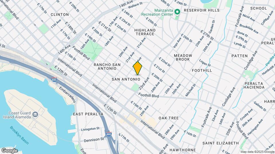 2247 E 19th St Map and Location Details