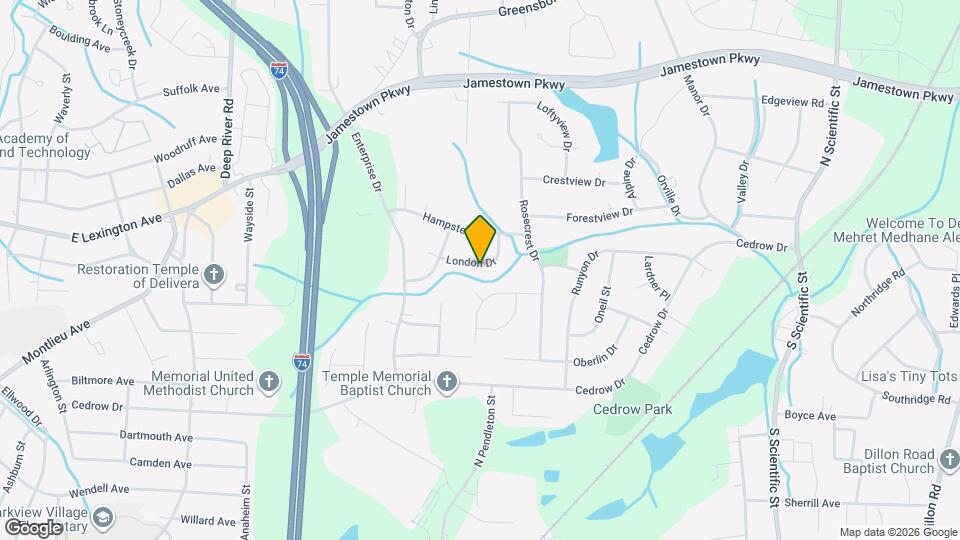 1456 London Dr Map and Location Details
