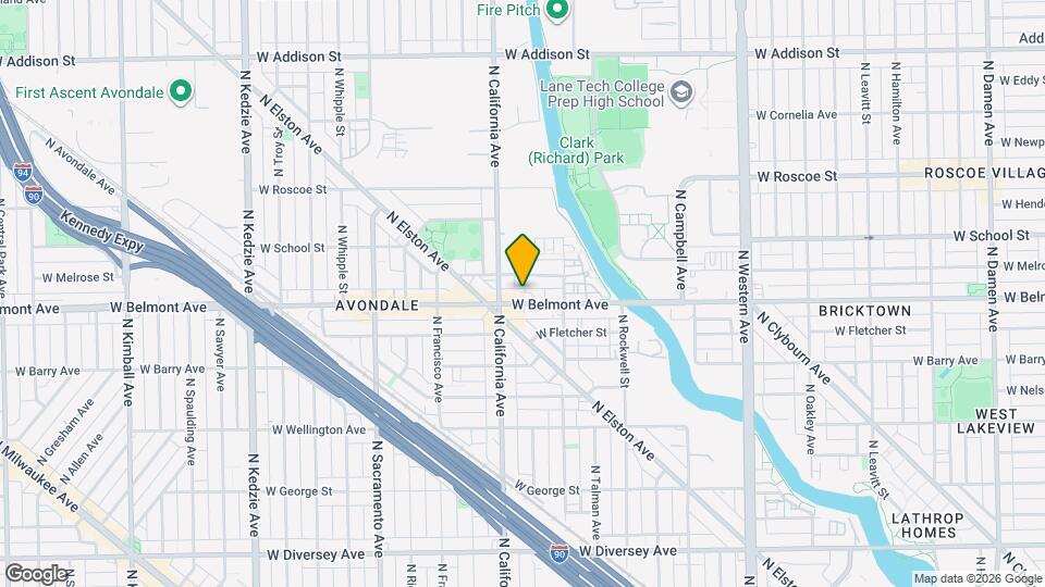 2740 W Belmont Ave Mapa y Detalles de la Ubicación