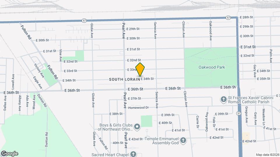 1847 E 34th St Map and Location Details