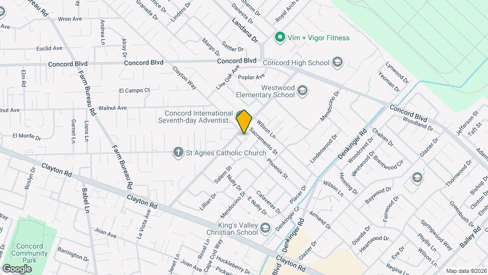 1633 Lindbergh Dr Map and Location Details