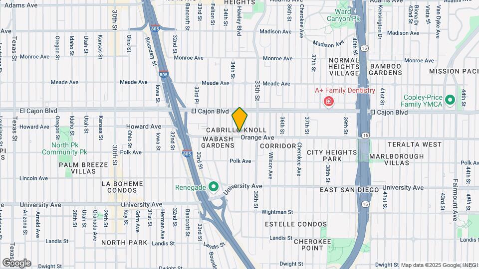 3428 Orange Ave Map and Location Details