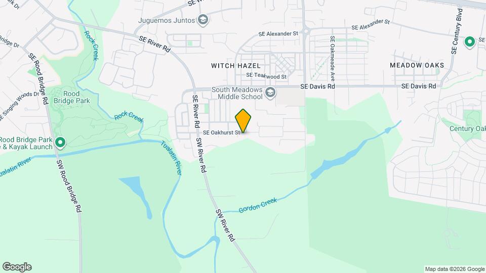 4524 SE Oakhurst St Map and Location Details