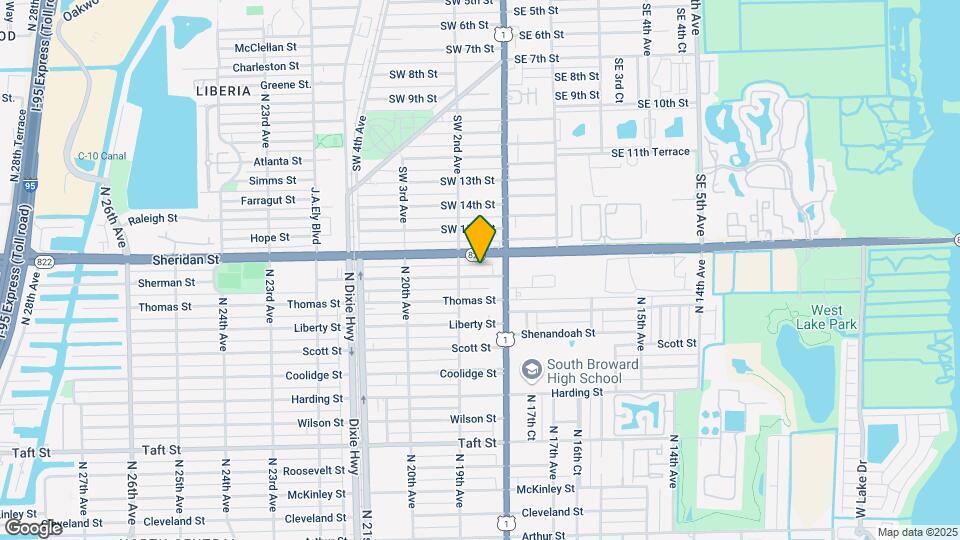 1837 Sherman St-Unit -2 Map and Location Details