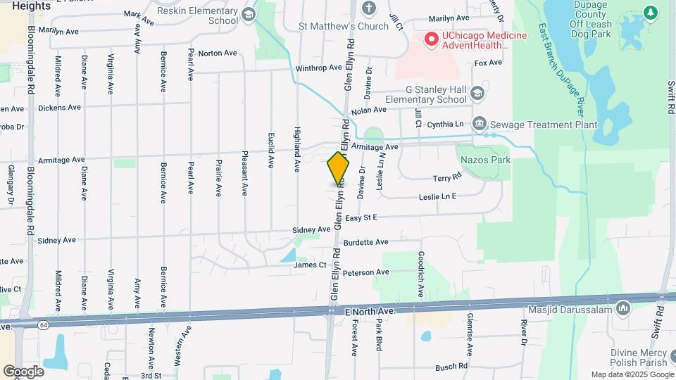 1352 Glen Ellyn Rd Map and Location Details