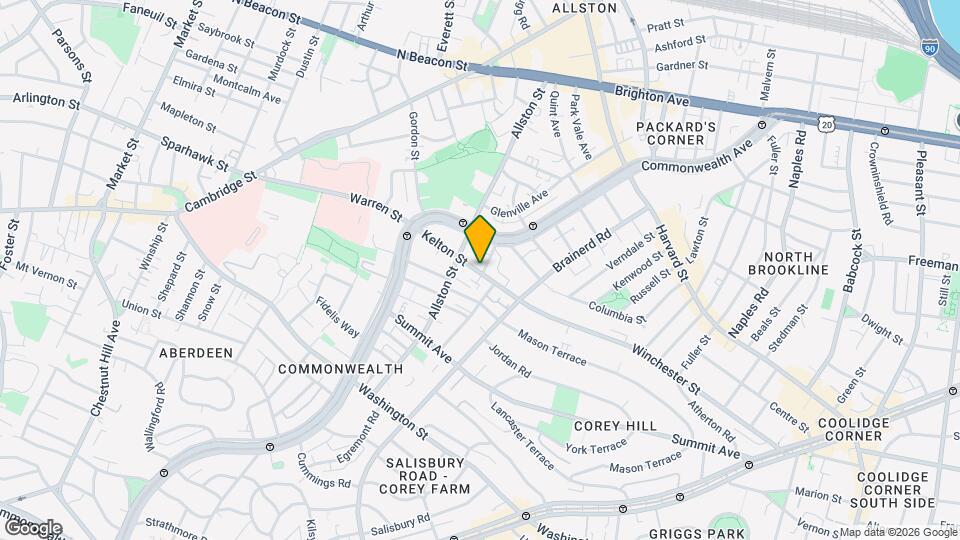 212 Kelton St Map and Location Details