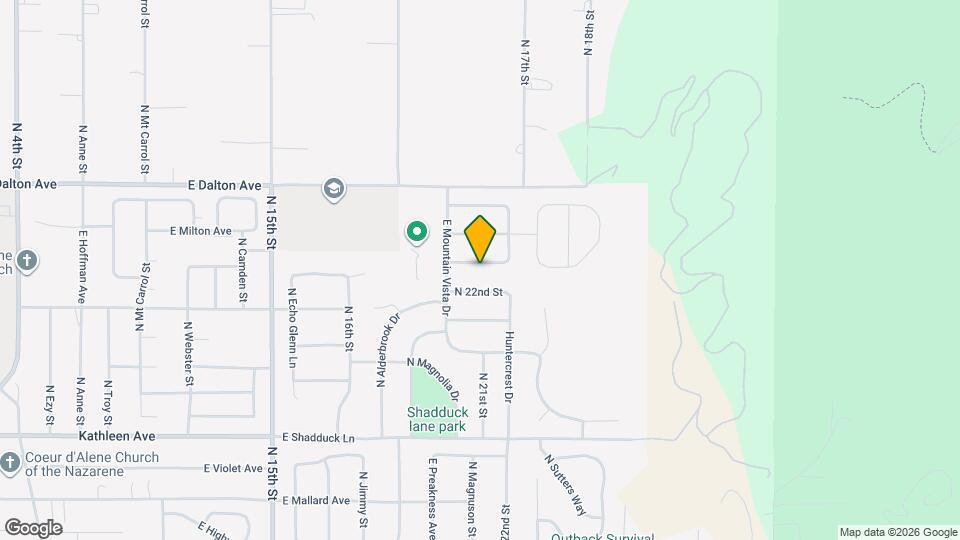 2082 E Greenleaf Ln Map and Location Details