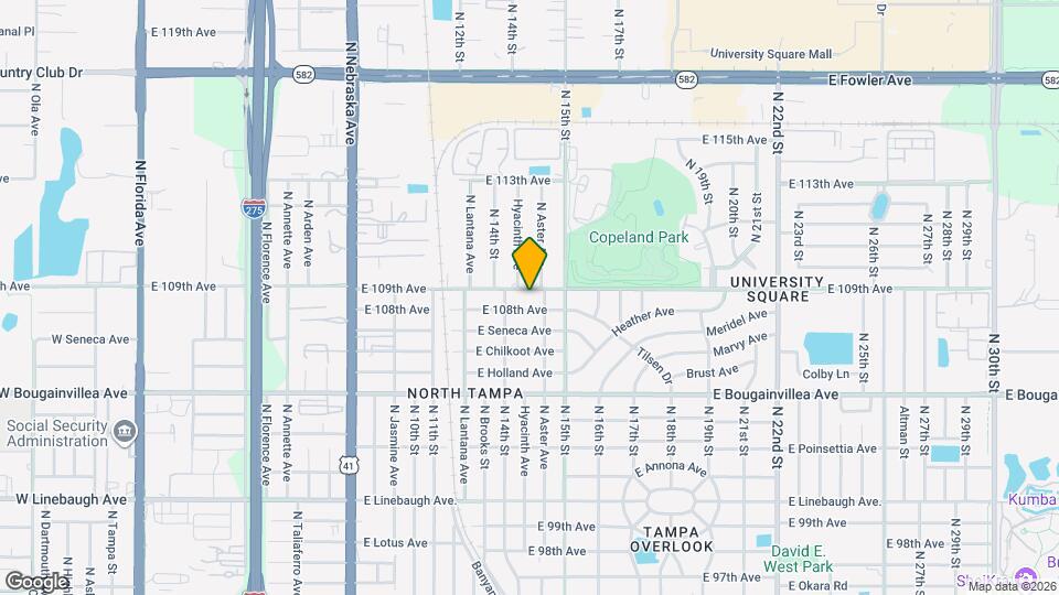 1411 E 109th Ave, Unit B Mapa y Detalles de la Ubicación