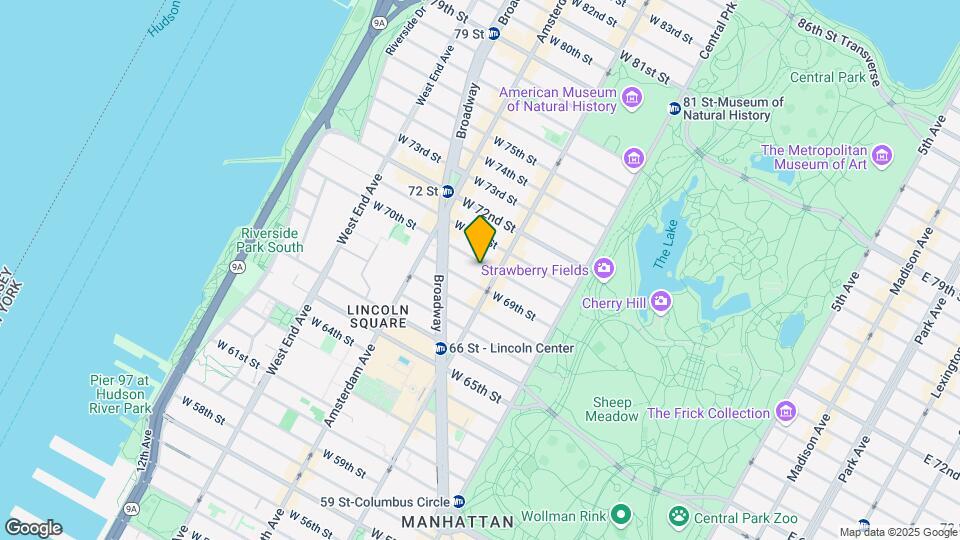 114 W 70th St Map and Location Details