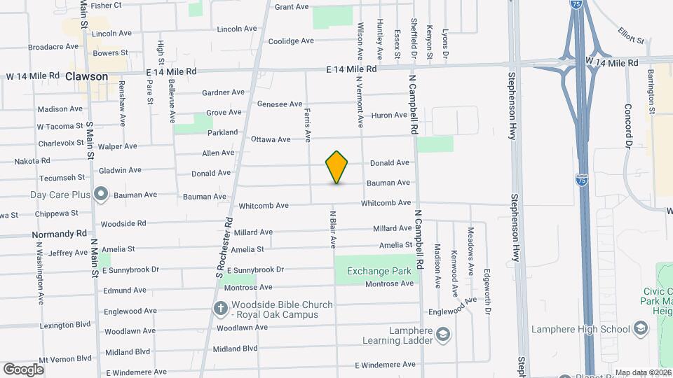 1206 Bauman Ave Map and Location Details