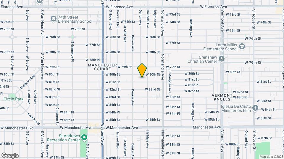 1523 W 81st St Map and Location Details