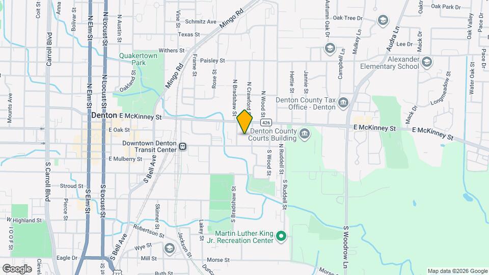 1012 E Oak St Map and Location Details