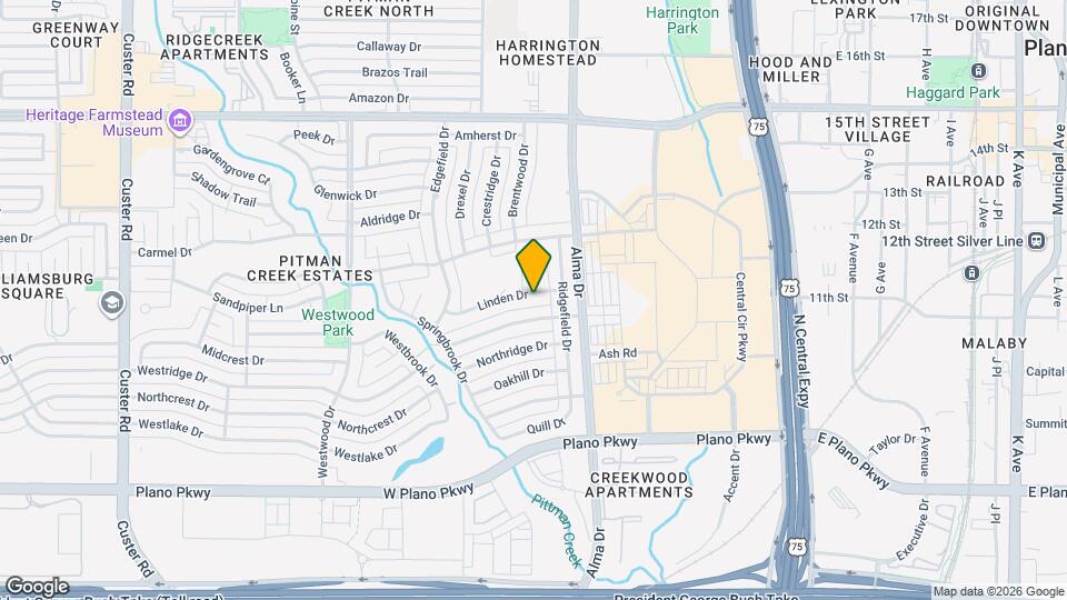 1212 Linden Dr Map and Location Details