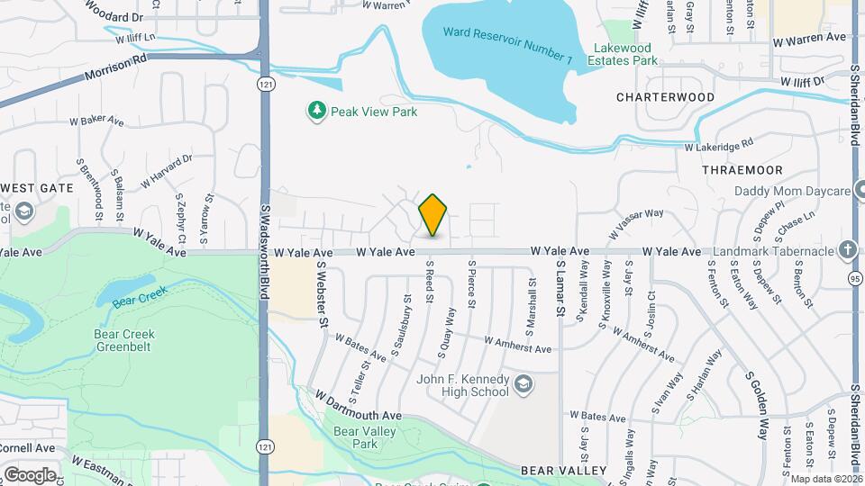 7101 W Yale Ave Map and Location Details