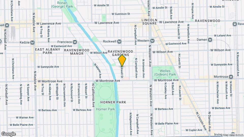 4447 N Rockwell St Map and Location Details