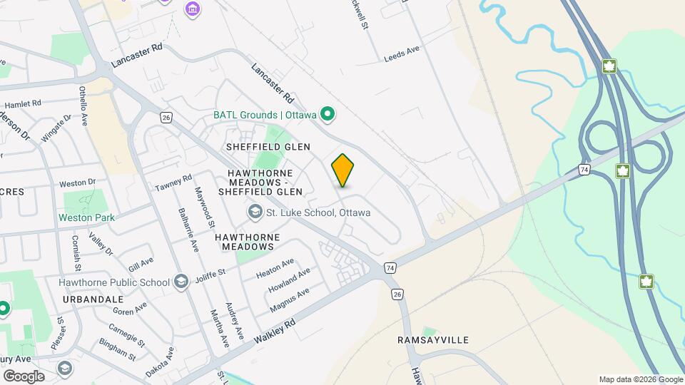 2629 Southvale Cres Map and Location Details