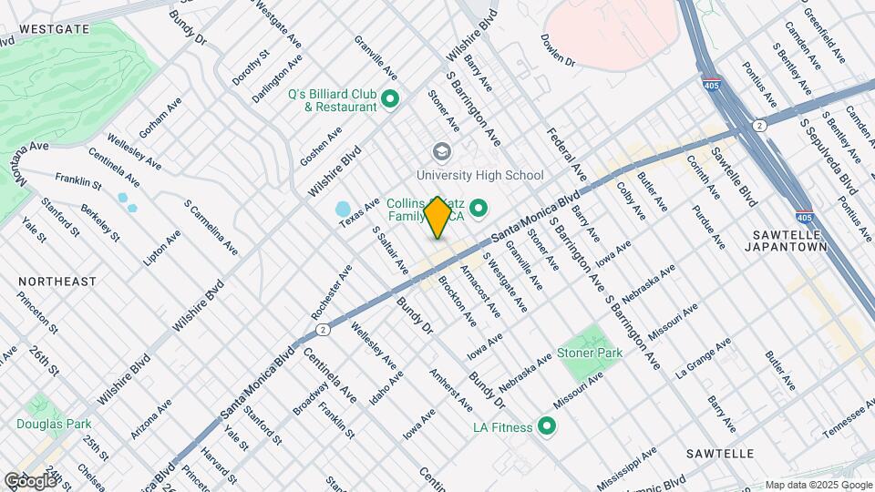 1451 Armacost Ave Map and Location Details