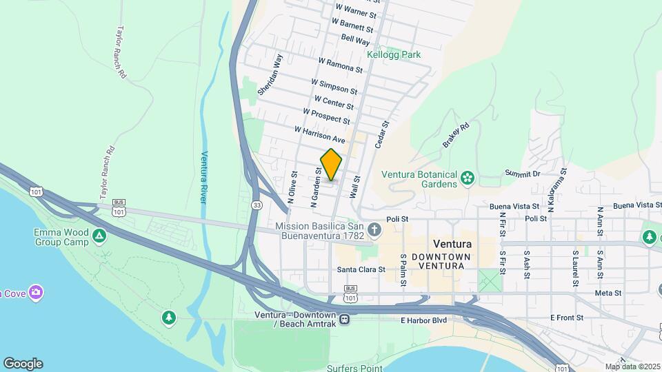 251 N Ventura Ave Mapa y Detalles de la Ubicación