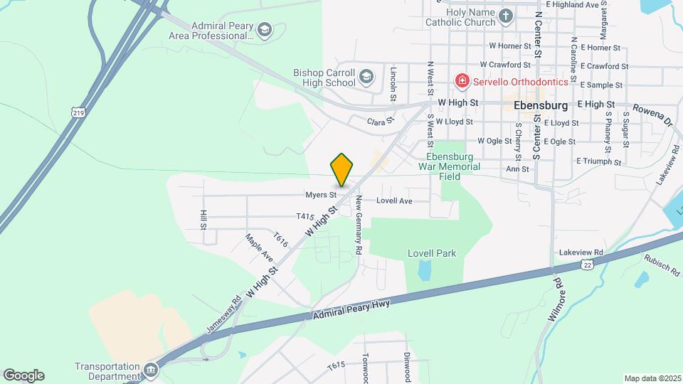 105 Myers St Map and Location Details