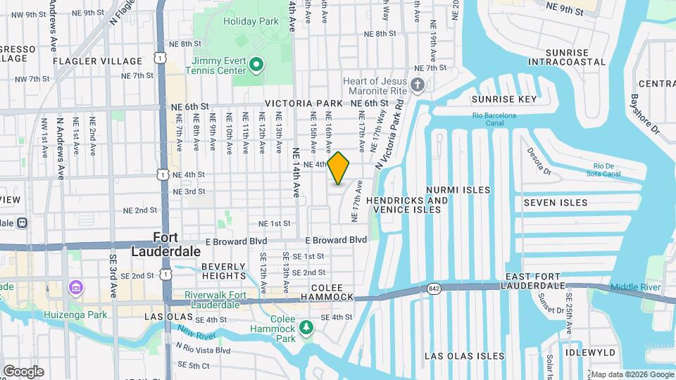 1617 NE 2nd Ct Map and Location Details