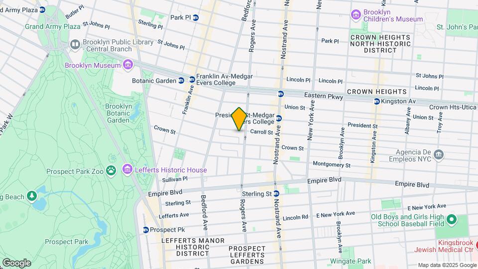 1110 Carroll St Map and Location Details