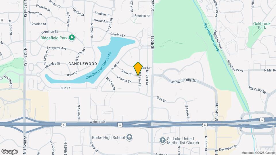 922 N 122nd St Map and Location Details