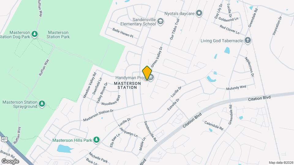 517 Green Valley Dr Map and Location Details