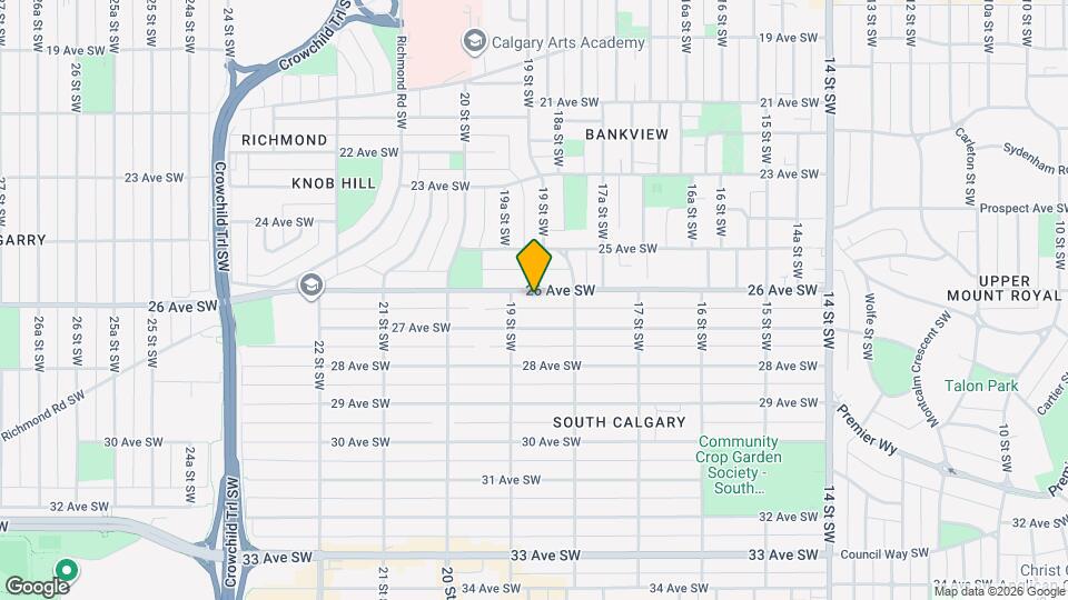 1923 26 Av SW Map and Location Details