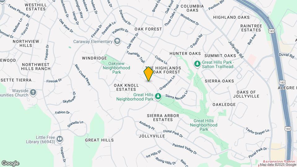 10916 Sierra Oaks Map and Location Details