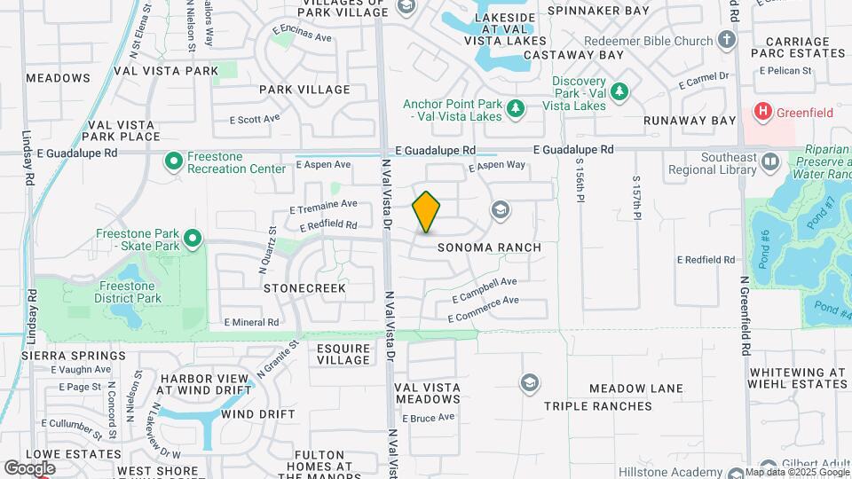 1655 E Redfield Rd Map and Location Details