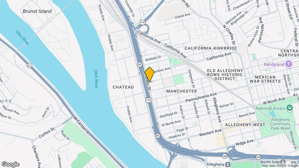 1622 Chateau St Map and Location Details