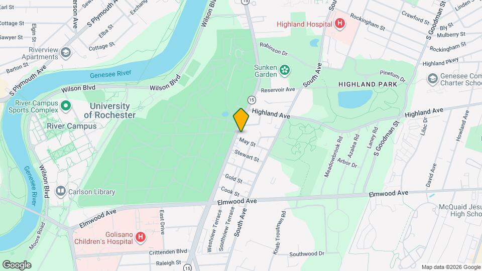 1074 Mt Hope Ave Map and Location Details