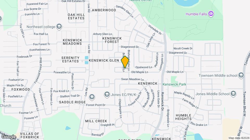 20906 Brannon Hill Ln Map and Location Details