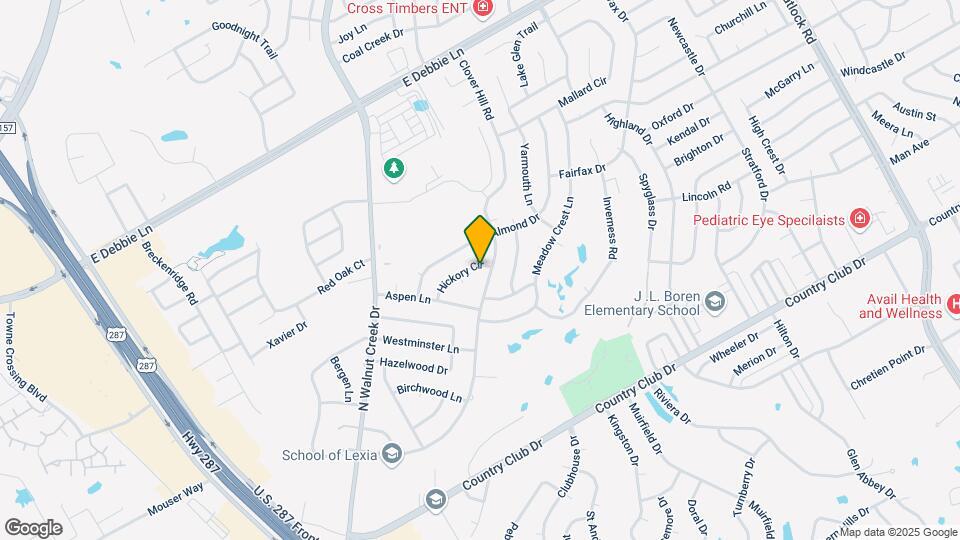 1020 Hickory Cir Map and Location Details