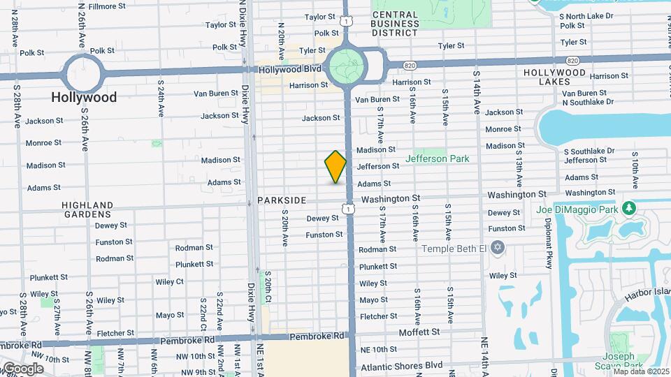 1824 Adams St Map and Location Details