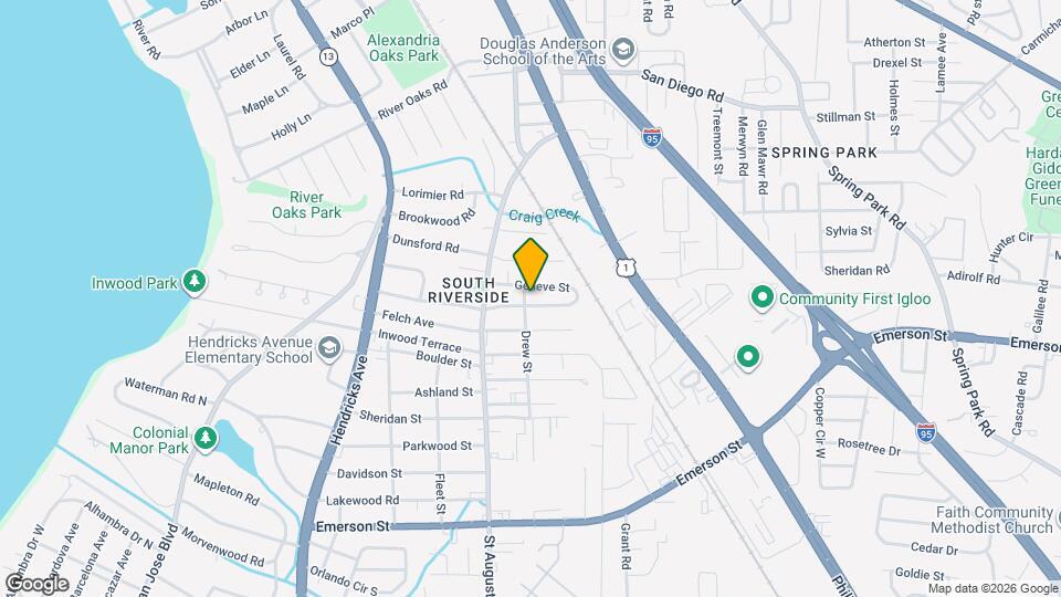 2105 Kingswood Rd Map and Location Details