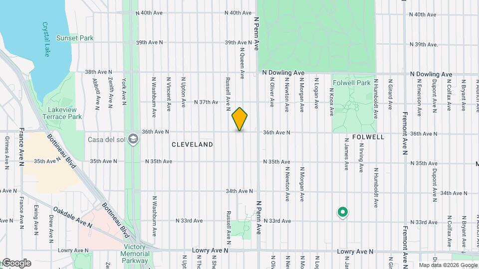 3555 N Queen Ave Map and Location Details