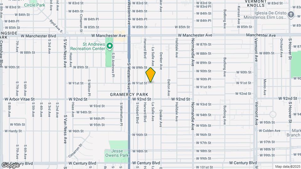 9101 La Salle Ave Map and Location Details