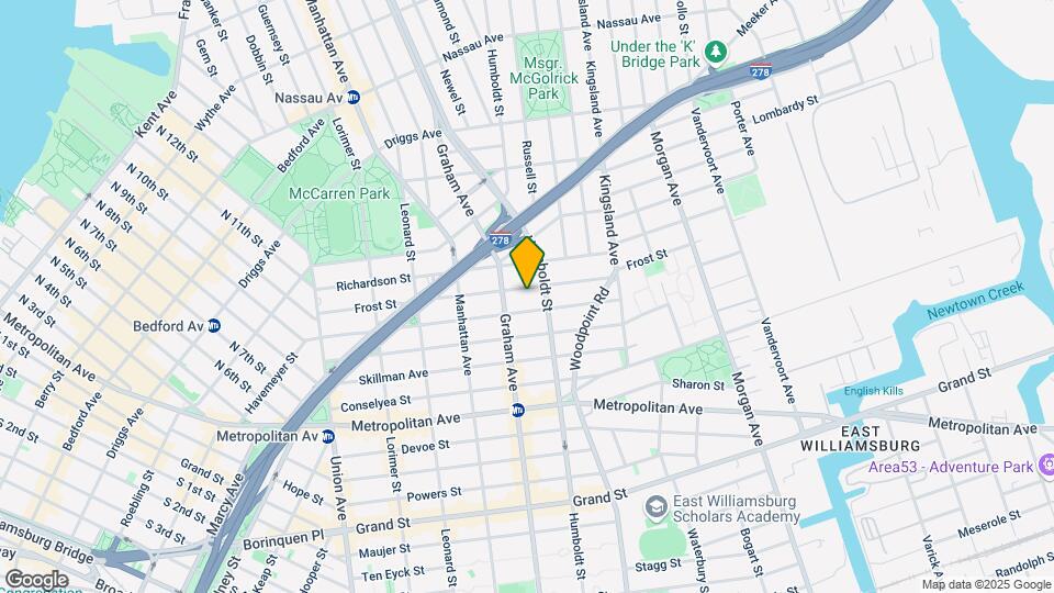 182 Frost St Mapa y Detalles de la Ubicación