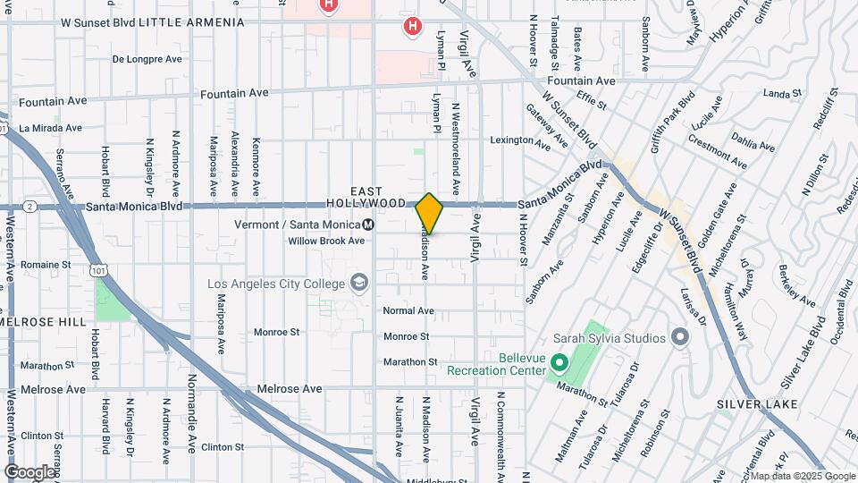 980 N Madison Ave Map and Location Details