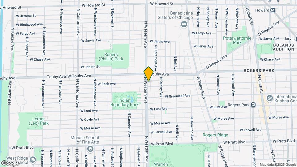 7109 N Western Ave, Unit 3N Map and Location Details