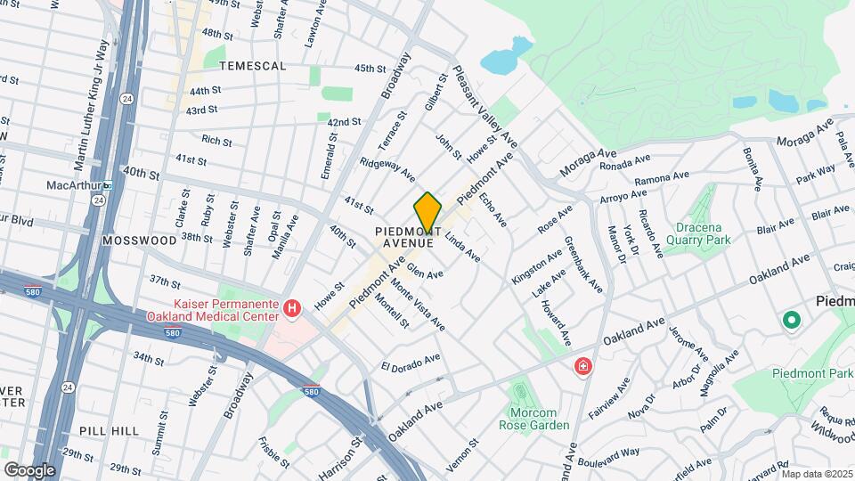 4150-4158 Piedmont Ave Map and Location Details