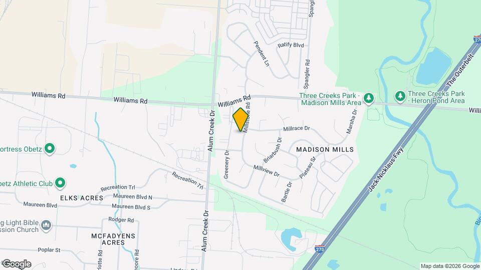 3941 Millstone Rd Map and Location Details