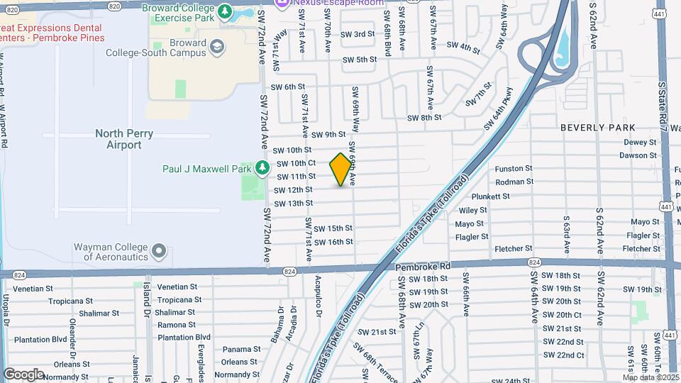 6930 SW 12th St Map and Location Details